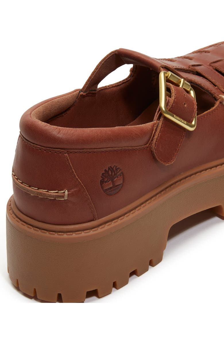 Timberland Stone Street Buckle Platform Shoe, Alternate, color, Rust Full Grain