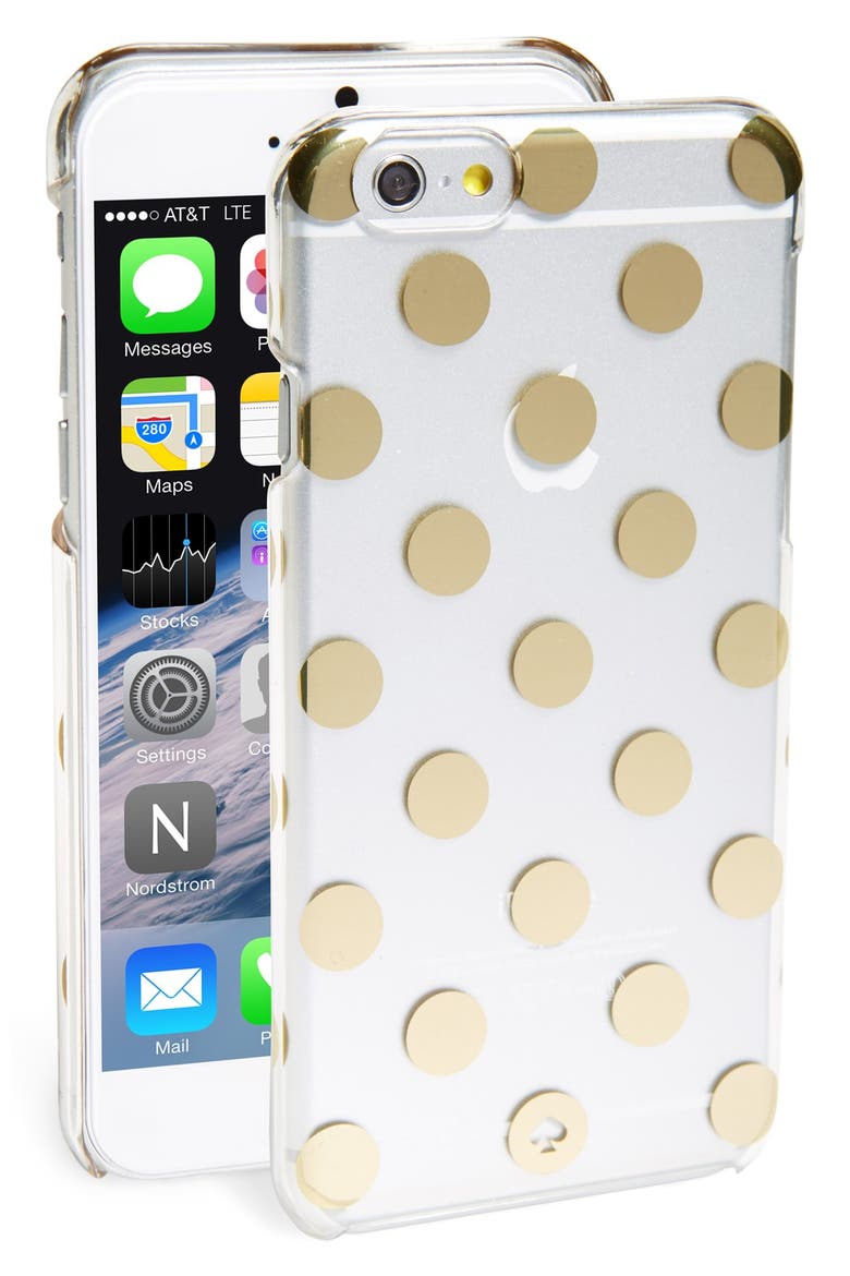 'le pavilion' iPhone 6 & 6s case, Main, color, CLEAR/ GOLD