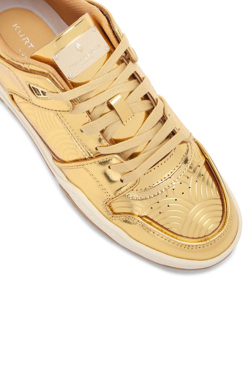 Kurt Geiger London Regan Low Top Sneaker In Gold