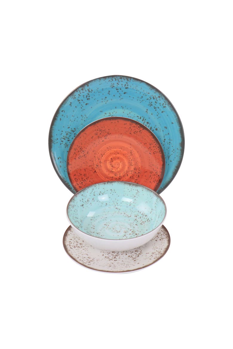 Pryce 12 Piece Melamine Dinnerware Set, Alternate, color, White