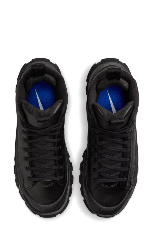 Nike Blazer Roam Mid Winterized Sneaker In Black/black/red