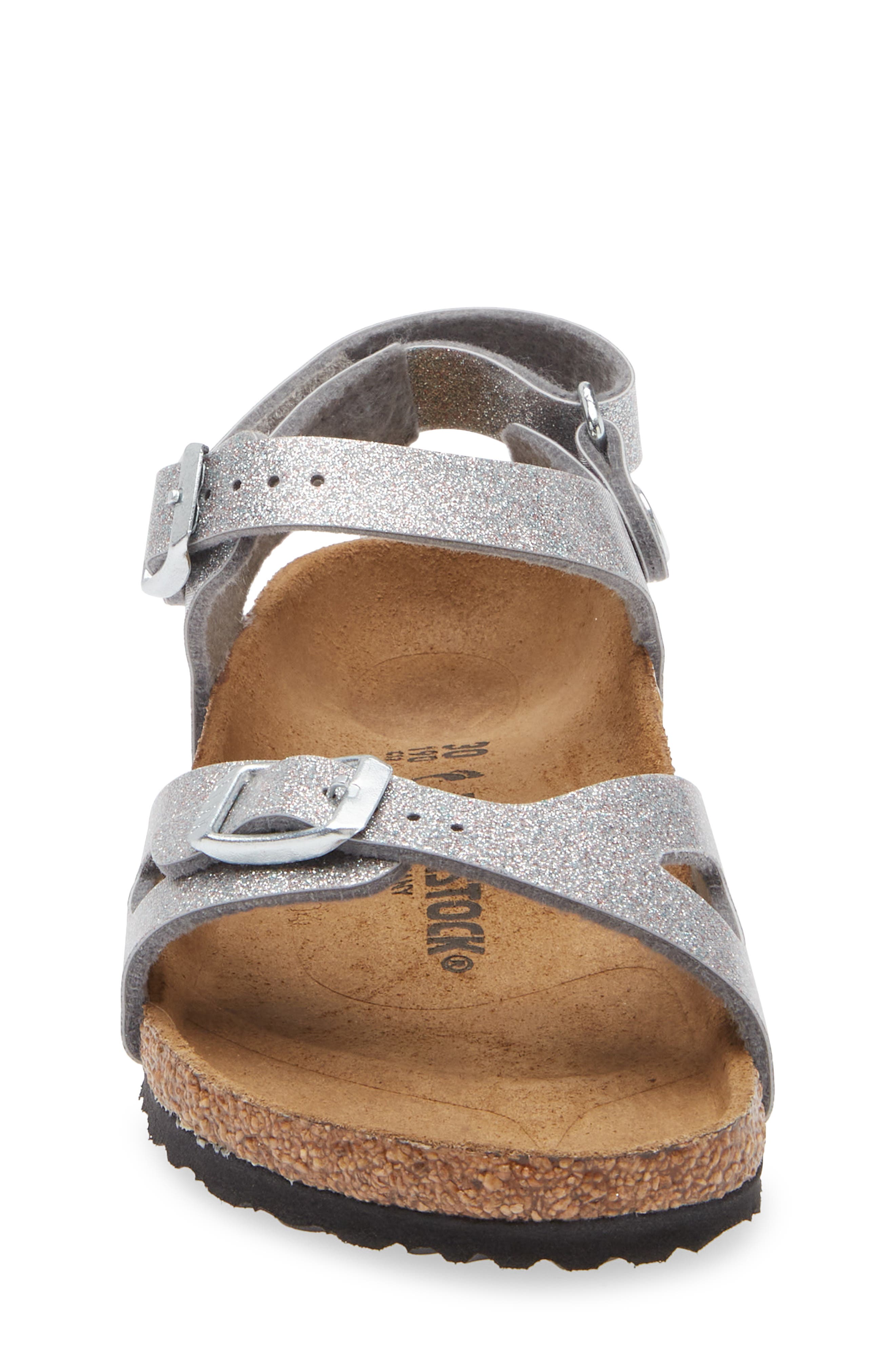 Birkenstock Kids' Rio Sandal, Alternate, color, Silver