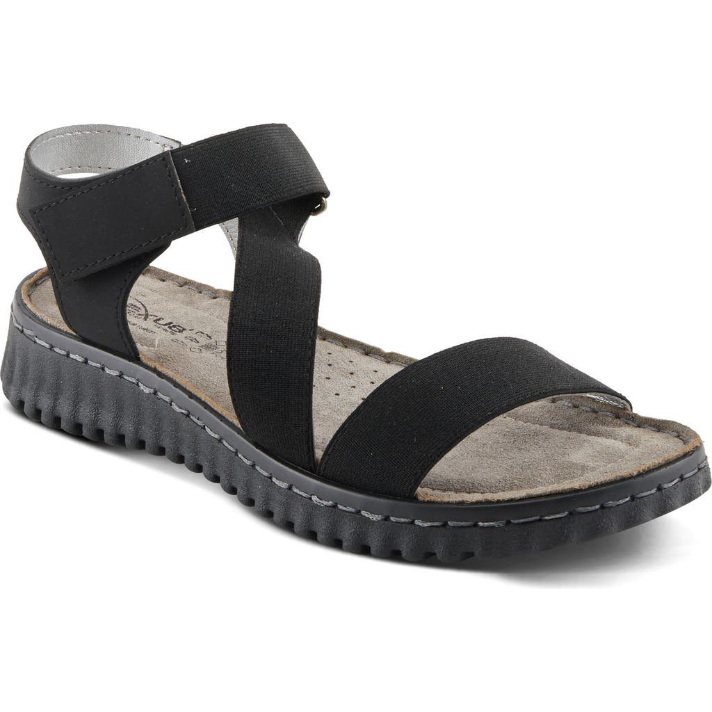 Flexus By Spring Step Pathfav Sandal In Black