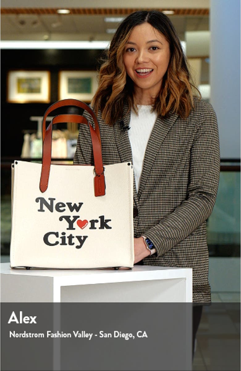 Small Pebble Leather Shopper Tote, sales video thumbnail