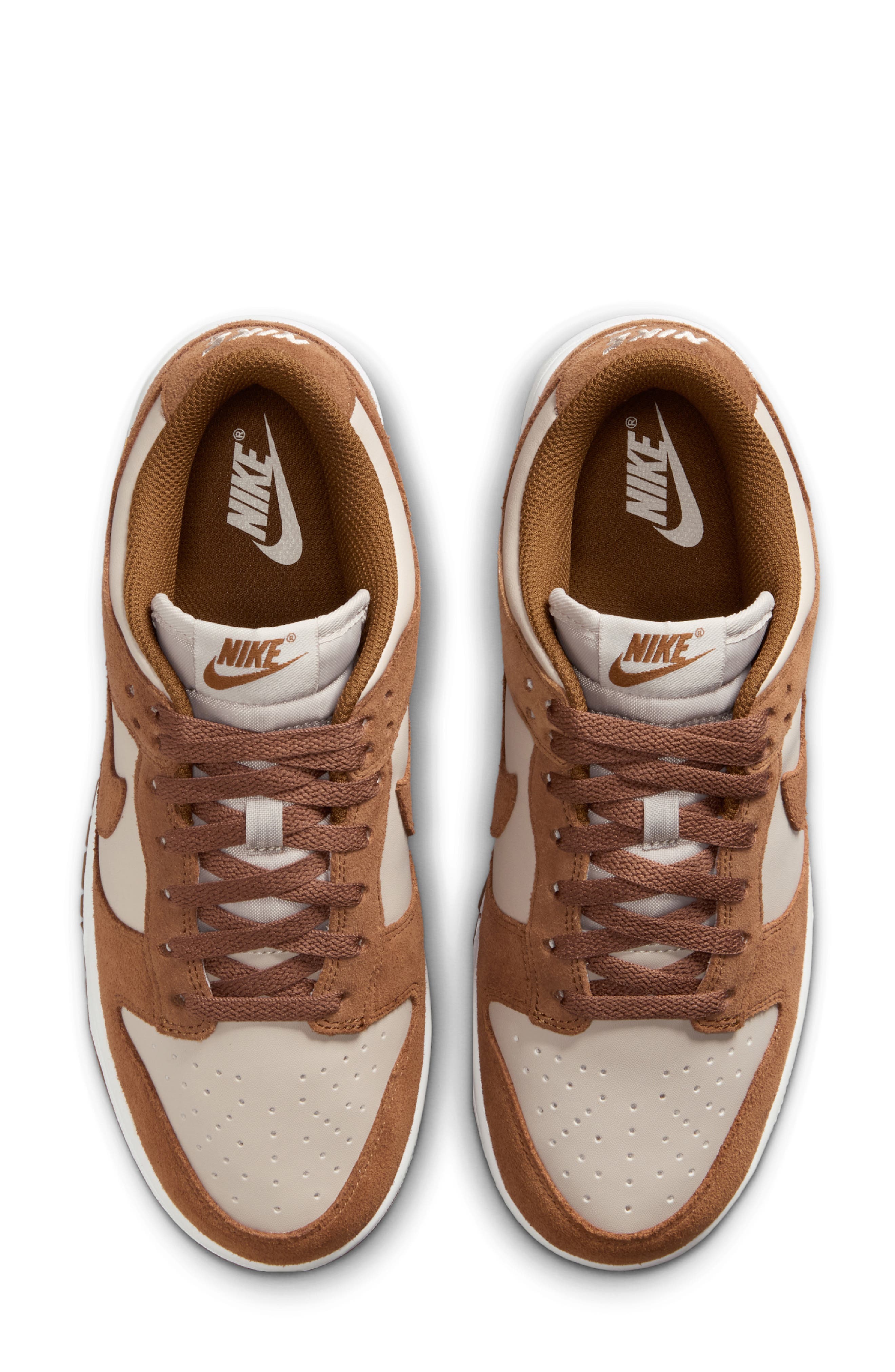 Dunk Low Basketball Sneaker, Alternate, color, LIGHT TAN/ CREAM/ WHITE/ TAN