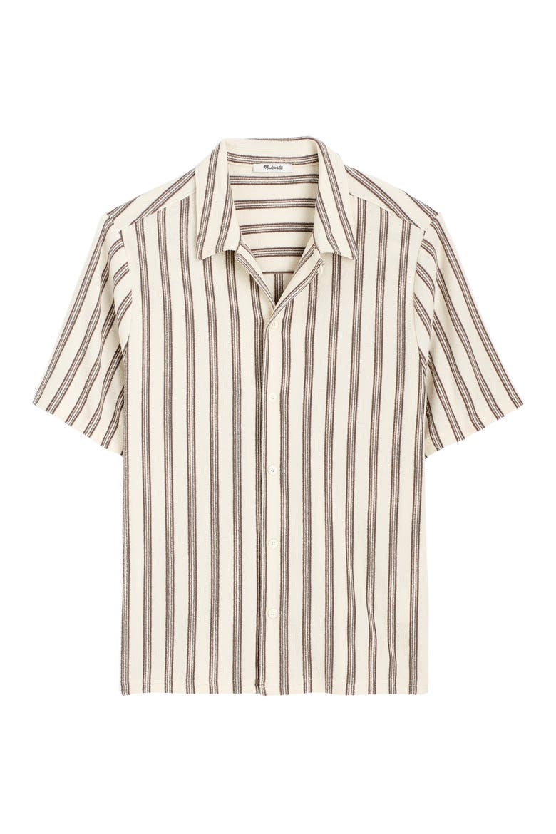 Textured Camp Shirt, Alternate, color, VINTAGE IVORY