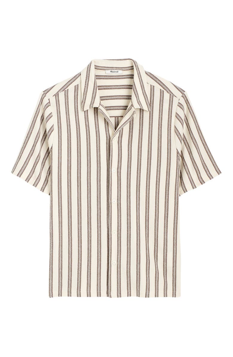 Madewell Textured Camp Shirt, Alternate, color, Vintage Ivory