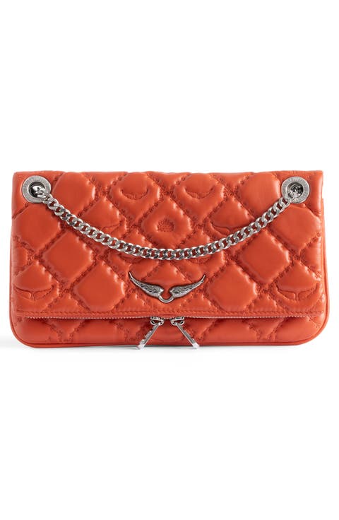 Rock II Diamond Quilted Monogram Leather Crossbody Bag