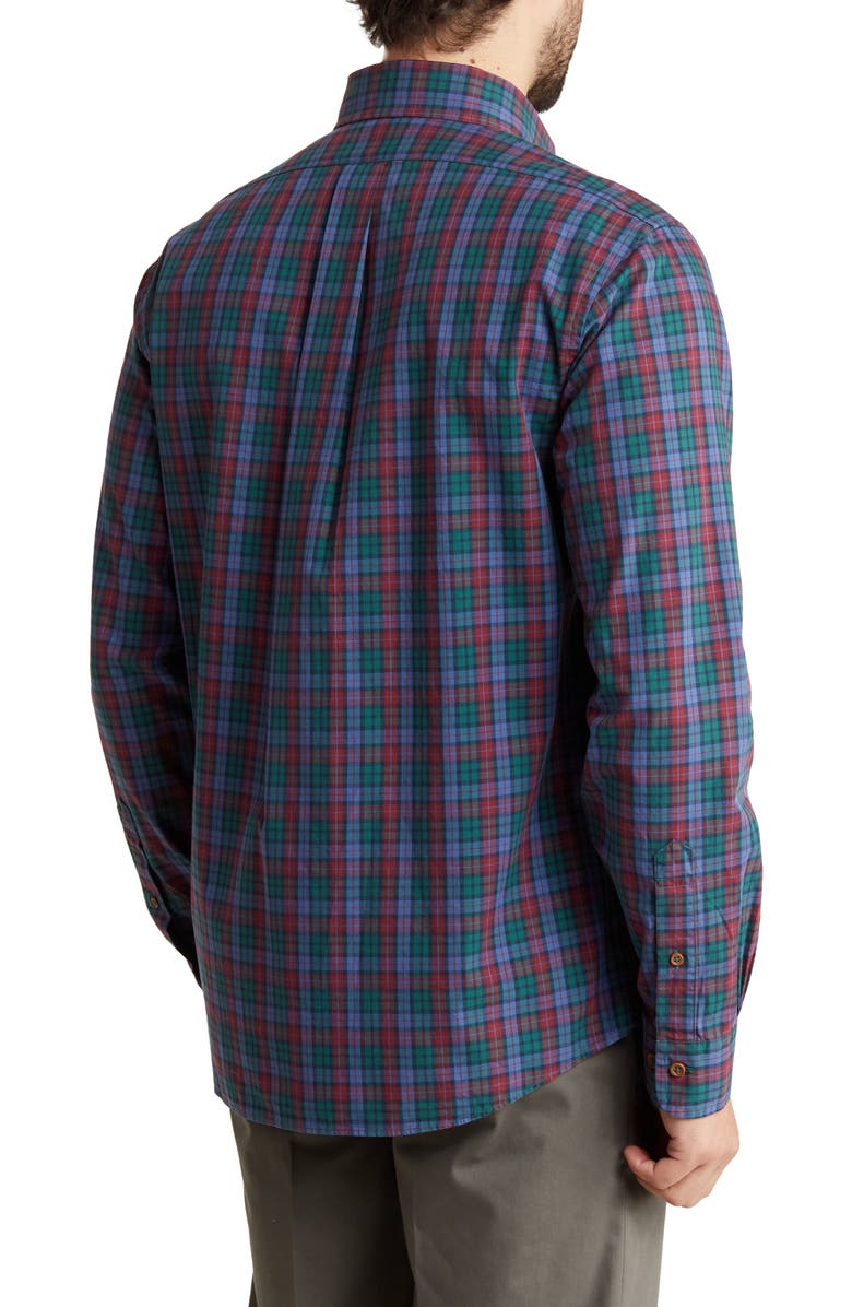Brooks Brothers Regular Fit Plaid Twill Button-Down Shirt, Alternate, color, Zinfandel Plaid