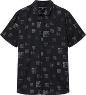 John Varvatos Loren Slim Fit Short Sleeve Button-Up Shirt
