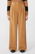 MM by Max Mara Henry Cotton Blend Corduroy Wide Leg Pants