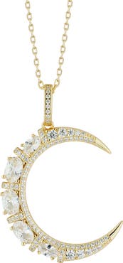 GLAZE JEWELRY Crescent Moon Pendant Necklace
