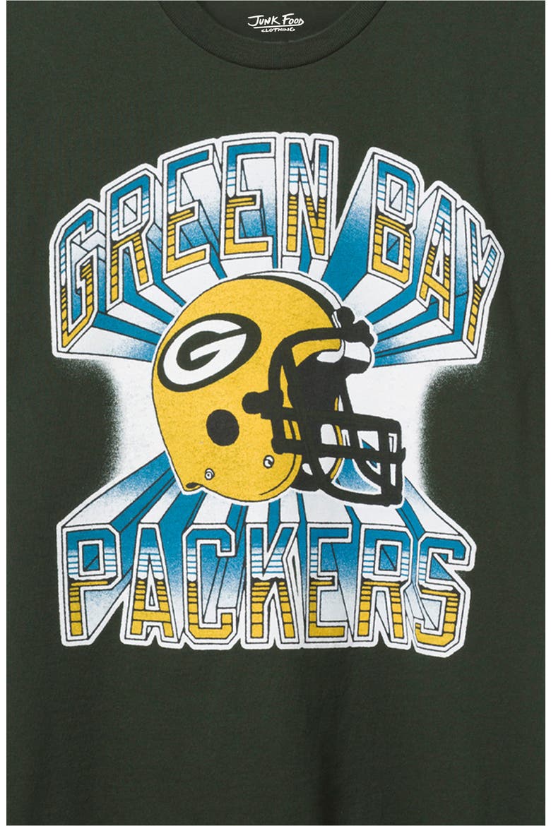 Greenbay Packers Cotton Graphic T-Shirt, Alternate, color, DARK GREEN