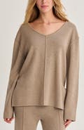 CRESCENT V-neck Lounge Sweater Knit Top