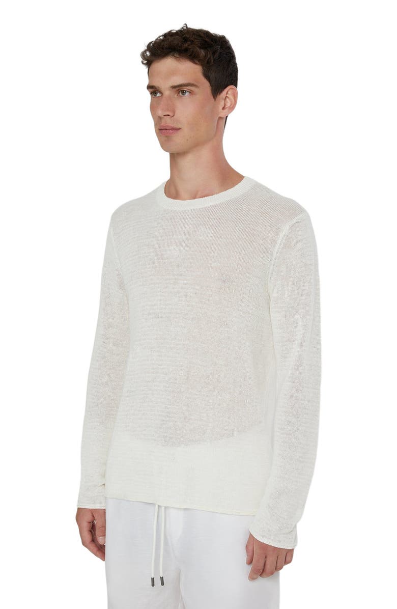 Onia Kevin Crewneck Linen Sweater, Alternate, color, 