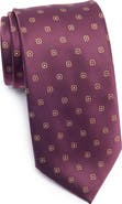 TOM BAINE Floral Jacquard Tie