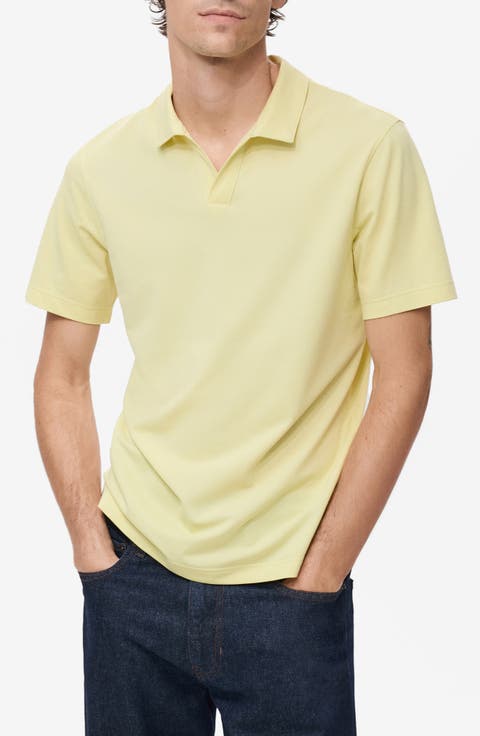 Slim Fit Johnny Collar Piqué Polo