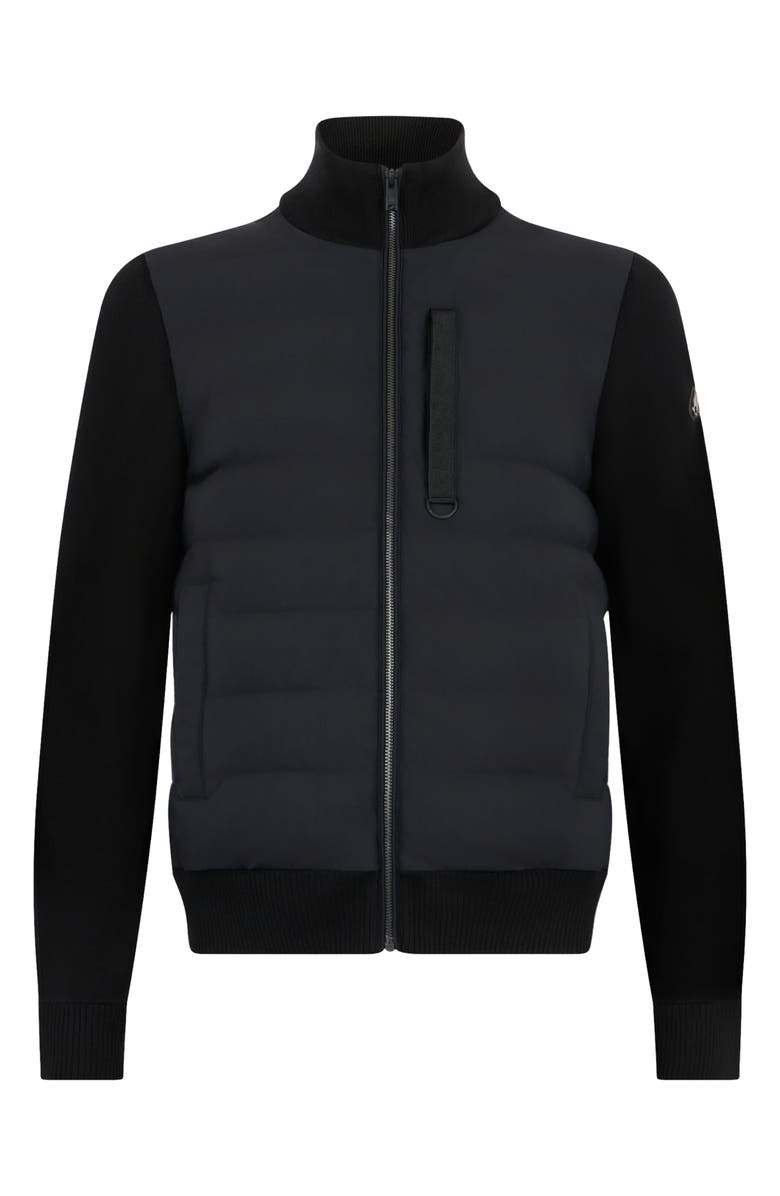 Moose Knuckles Kamet Hybrid Down Jacket, Alternate, color, Blackblack