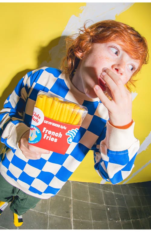 Doiy Kids' Fries Juice 3d Crew Socks In Multi