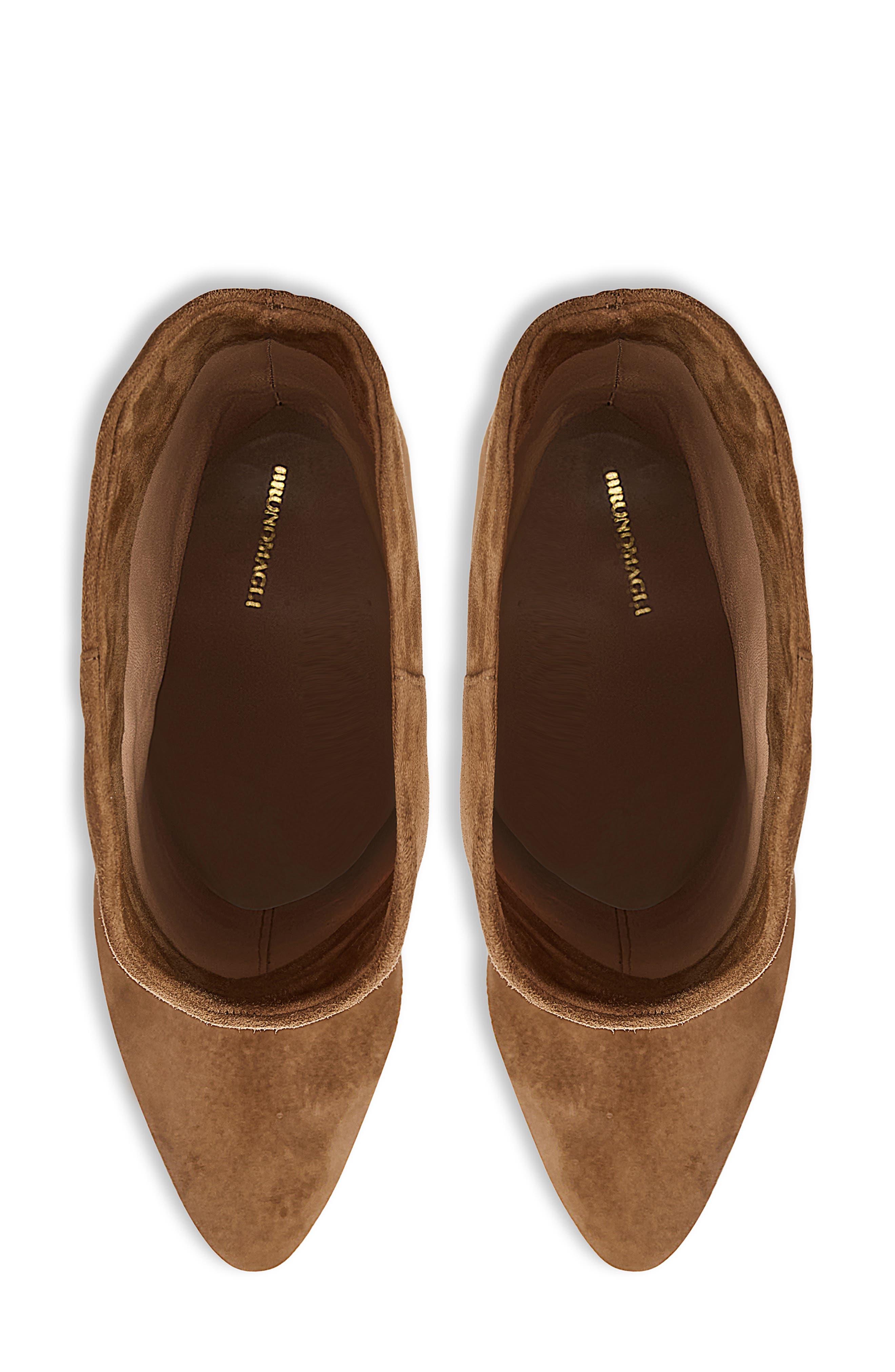 Bruno Magli Mandriana Kitten Heel Bootie, Alternate, color, Cognac Suede