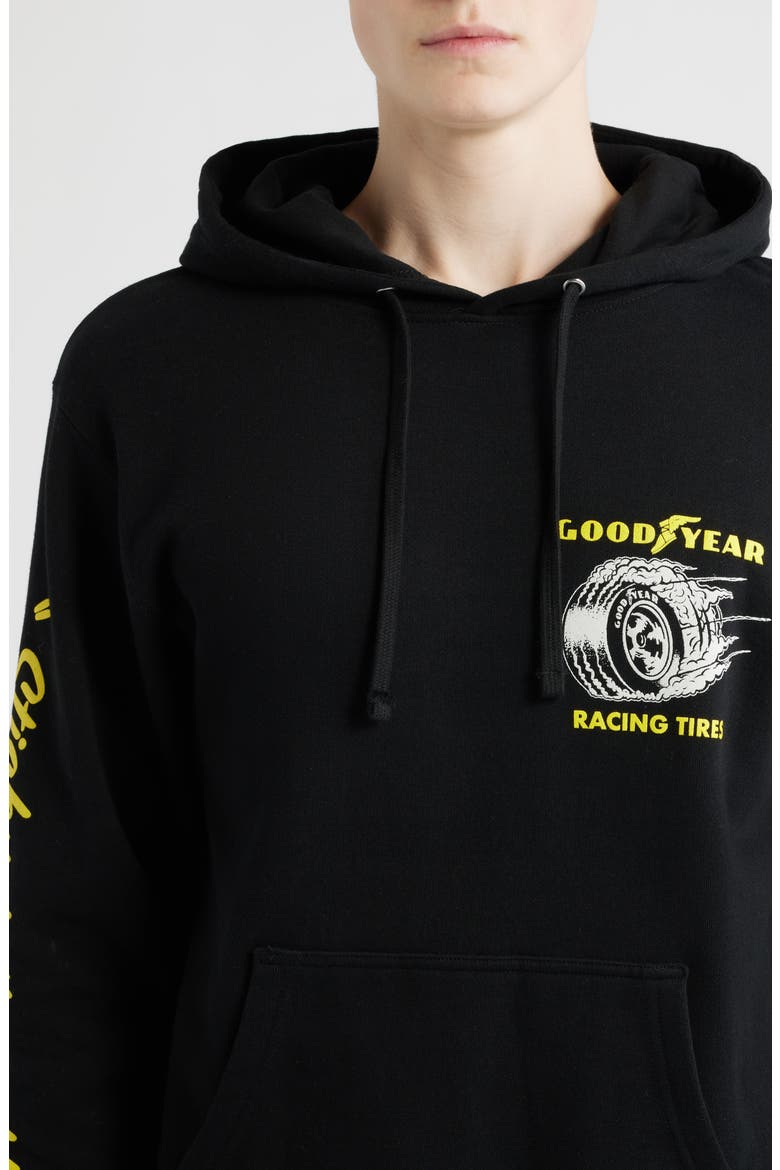 x Goodyear Cheater Slick Graphic Hoodie, Alternate, color, BLACK
