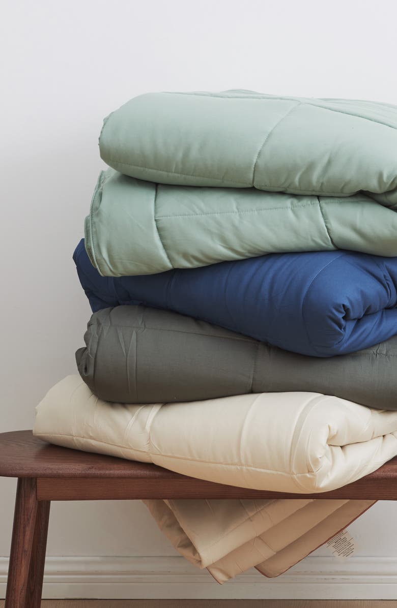 Woven & Weft Solid Comforter Set, Alternate, color, Light Grey Solid