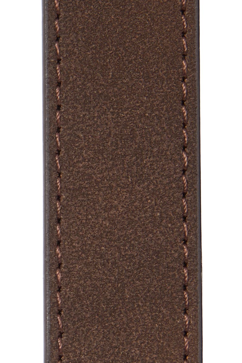 Faux Suede Molten Buckle Belt, Alternate, color, BROWN MALICACIA