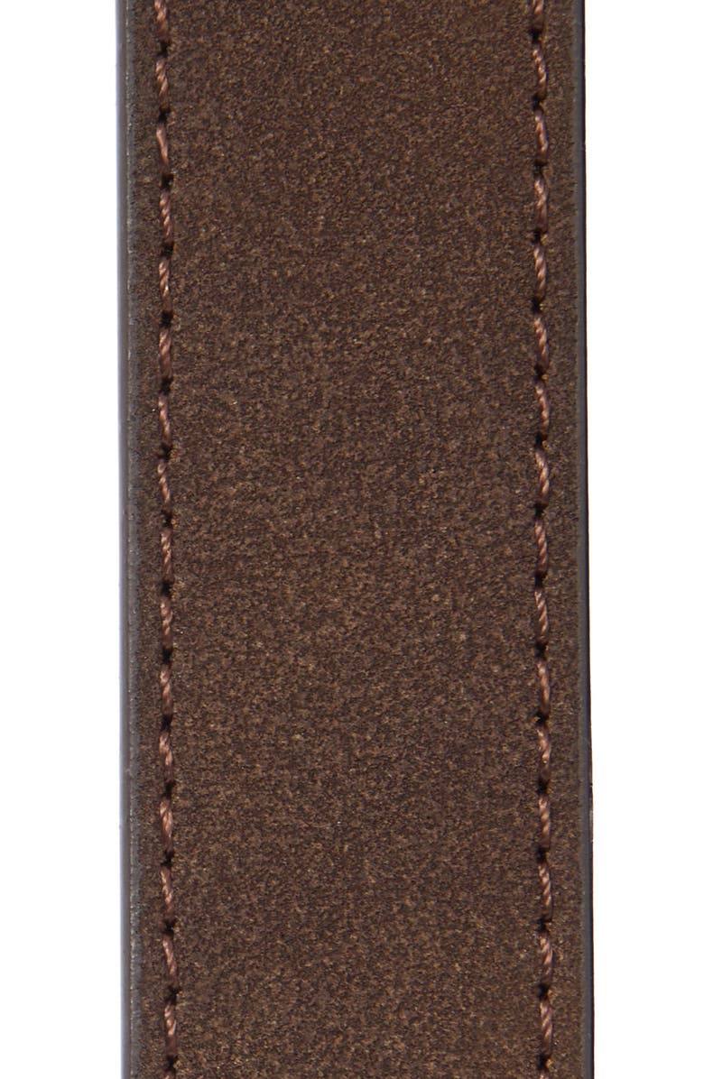 NORDSTROM RACK Faux Suede Molten Buckle Belt, Alternate, color, Brown Malicacia