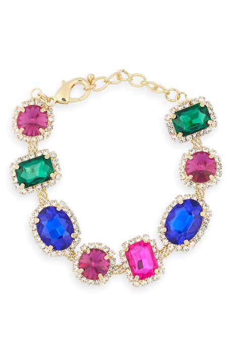 EYE CANDY LOS ANGELES Talia Crystal Line Bracelet