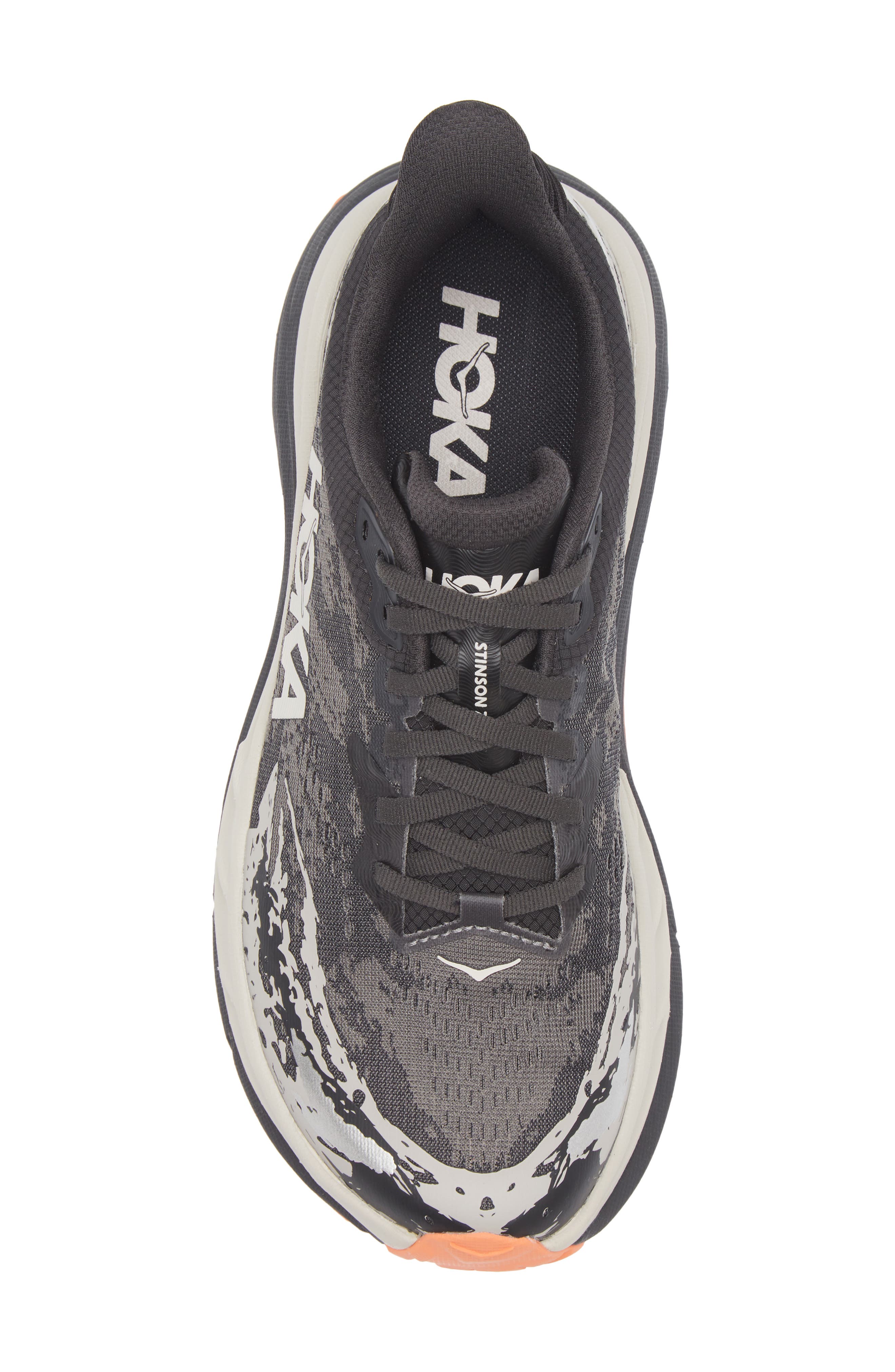HOKA Stinson ATR 7 Running Shoe, Alternate, color, Black / Putty