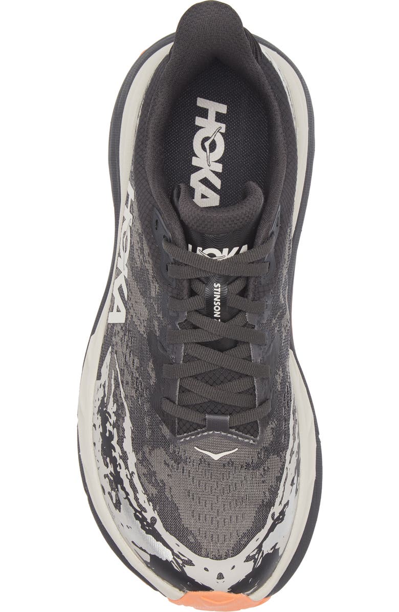 HOKA Stinson ATR 7 Running Shoe, Alternate, color, Black / Putty