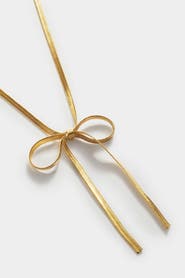 Katie Loxton Amelie Waterproof Gold Bow Necklace