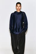 COS Cowl-neck Satin Blouse
