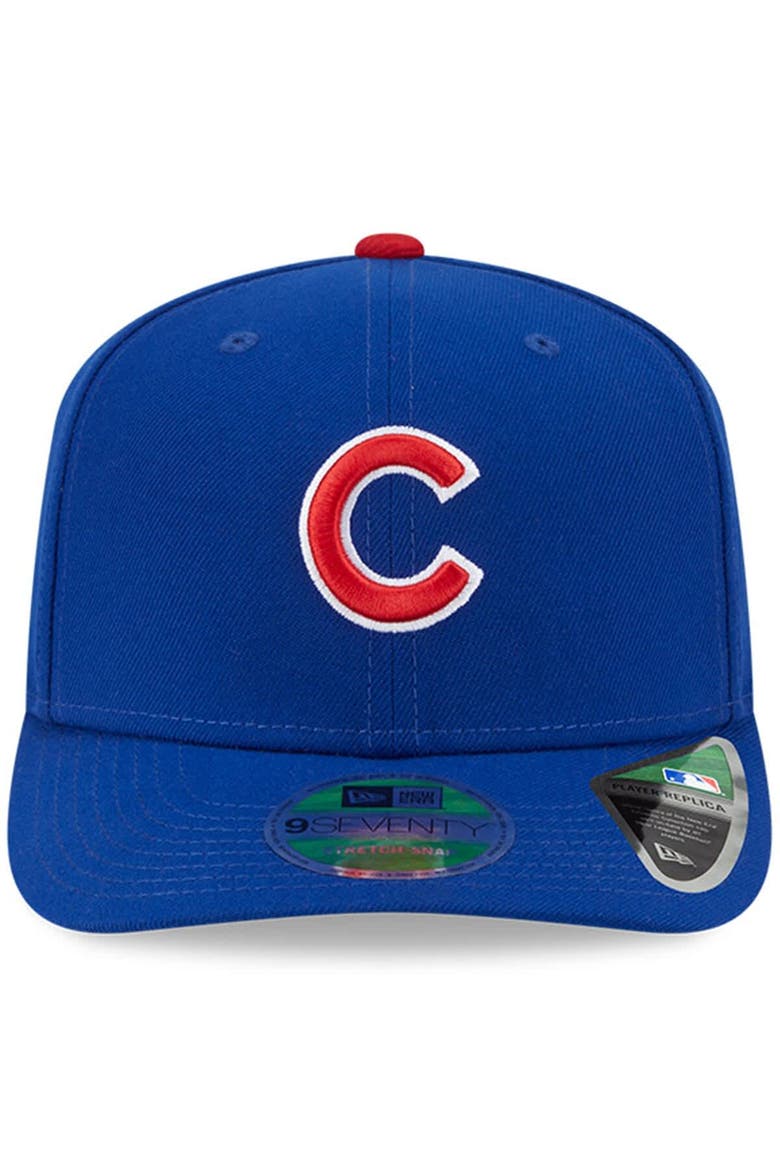 Men's New Era  Royal Chicago Cubs Player Replica 9SEVENTY Adjustable Hat, Alternate, color, Royal