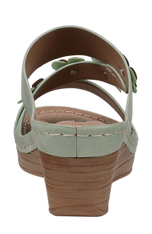 Gc Shoes Halia Wedge Sandal In Sage