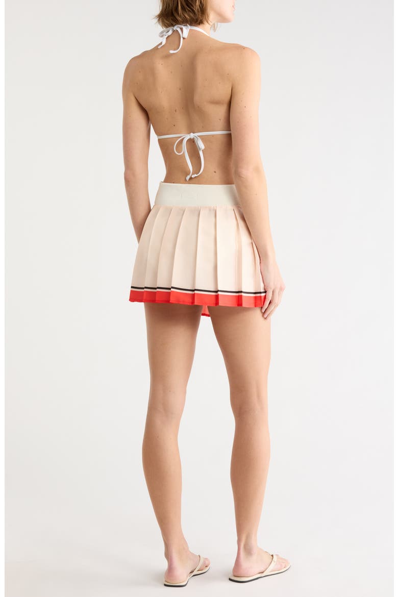 Naomi Pleated Cover-Up Miniskirt, Alternate, color, LIGHT BEIGE