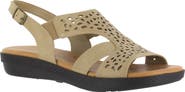 EASY STREET Bolt Perforated Strappy Sandal