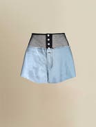 Contessa Mills Laissez High-Waisted Stretch Linen Short
