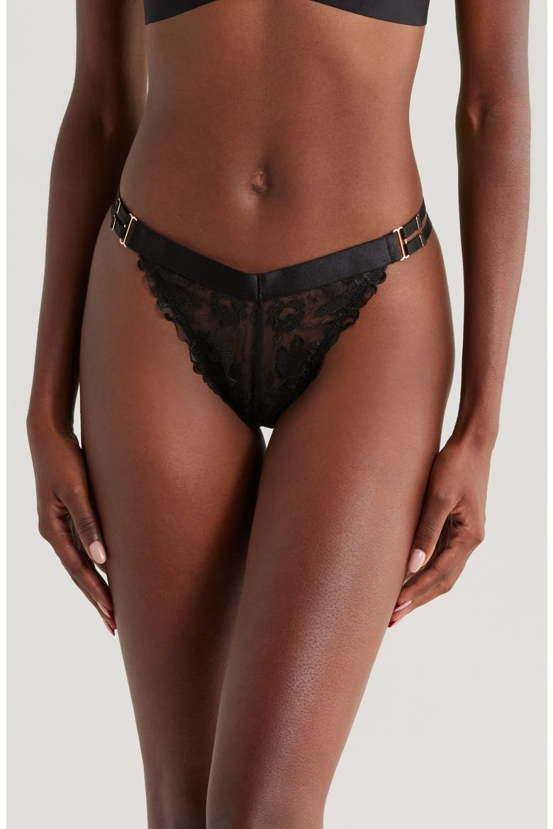 Lace G-String, Main, color, BLACK