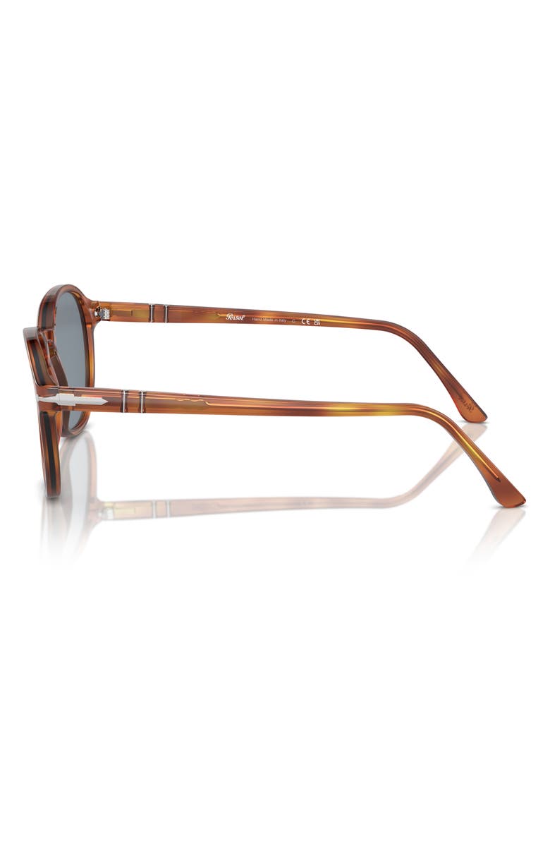 Persol 53mm Pillow Sunglasses, Alternate, color, Light Blue