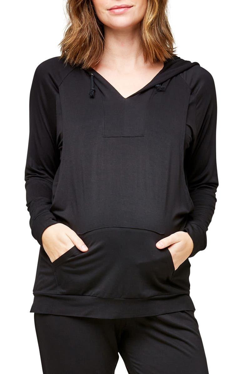 Nom Maternity Simone Maternity/Nursing Hoodie, Main, color, 