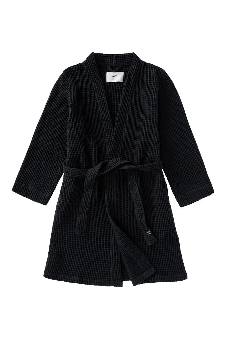 Guild Waffle Robe, Main, color, BLACK