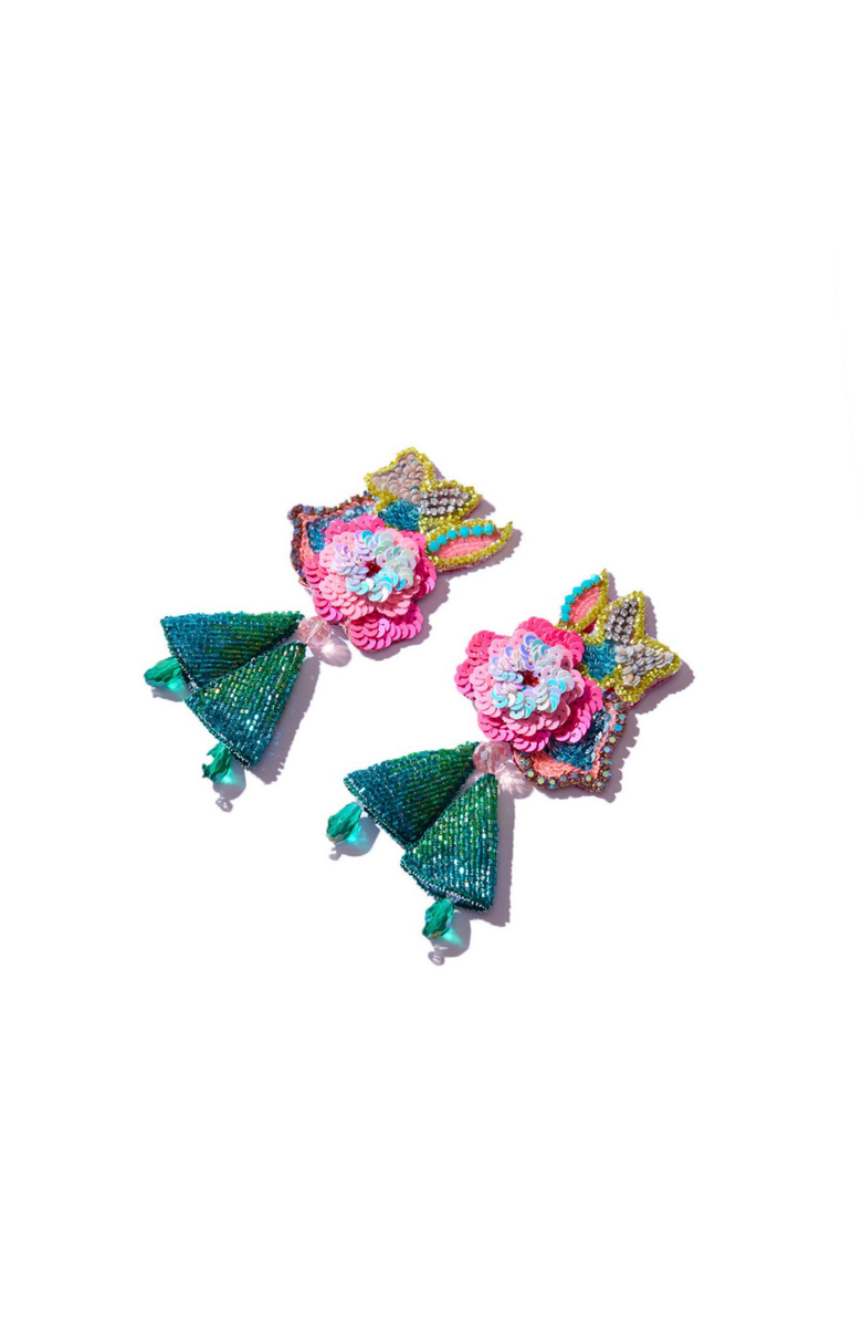 Simitri Bouquet Earrings, Alternate, color, Pink
