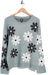 Bobeau Daisy Jacquard Sweater