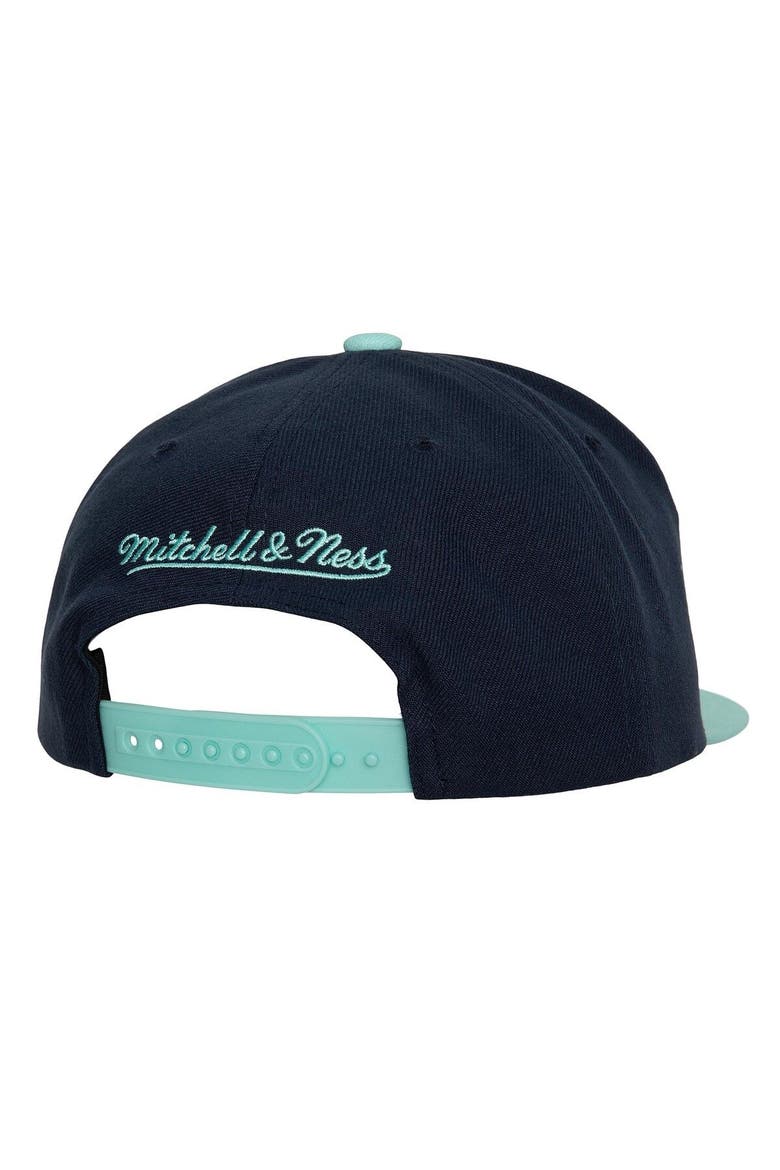Men's Mitchell & Ness Navy Seattle Kraken Core Team Ground 2.0 Snapback Hat, Alternate, color, Navy