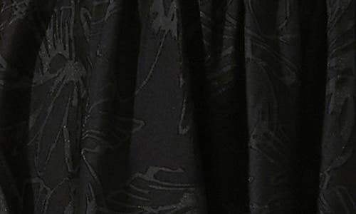 Astr The Label Linelly Floral Sleeveless Fit & Flare Minidress In Black