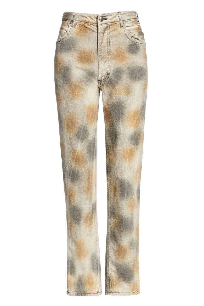 Echkaus Latta EL Tie Dye Straight Leg Jeans, Alternate, color, DIRTY DYE
