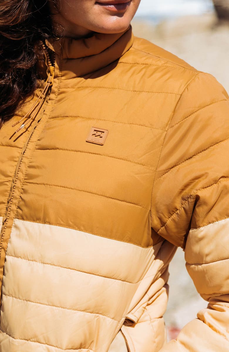 Billabong Never Stop Packable Water Repellent Puffer Jacket, Alternate, color, 