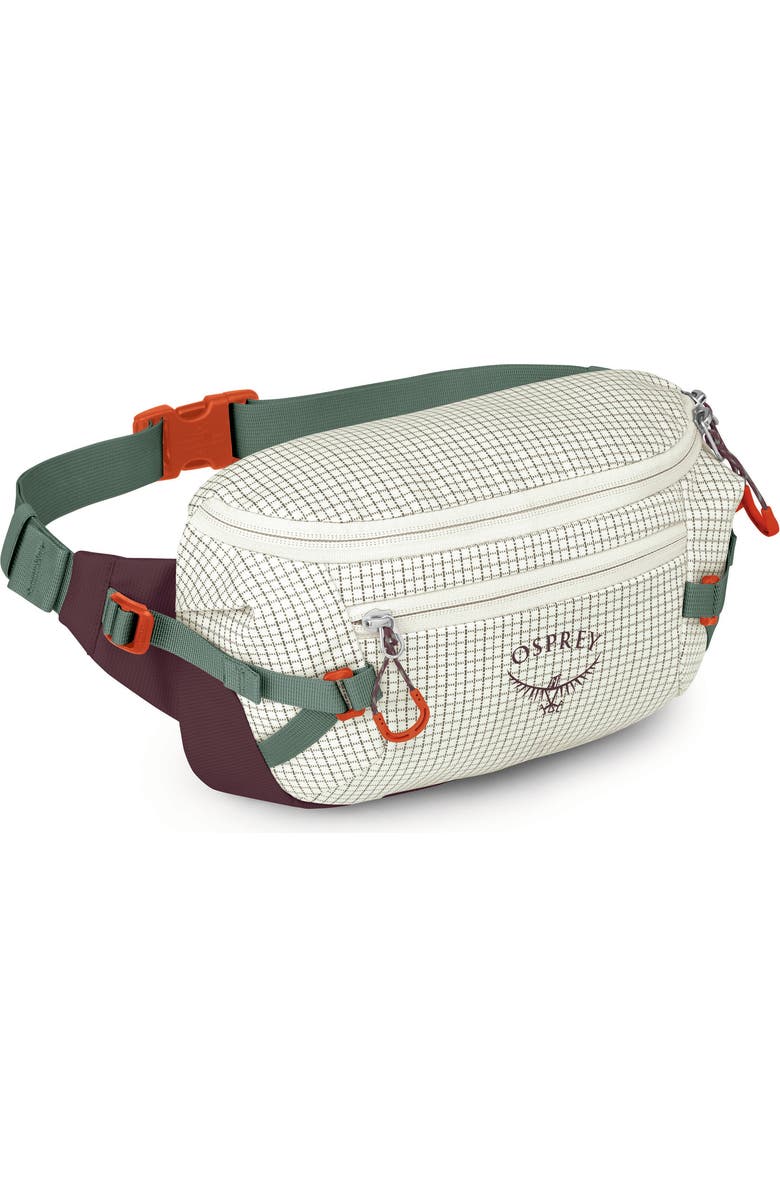 Osprey Transporter 3-Liter Waist Pack, Alternate, color, Mystery White/ Moody Burgundy