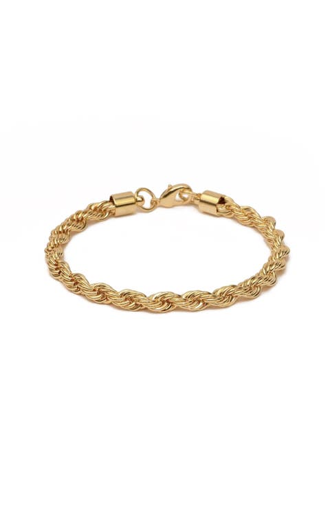 14k Gold Plated Intertwined Bracelet Dainty Minimalist Trendy